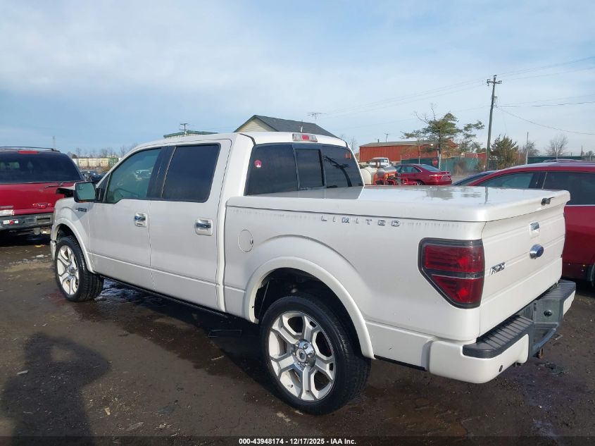 2011 Ford F-150 Lariat Limited VIN: 1FTFW1E69BFB83748 Lot: 43948174