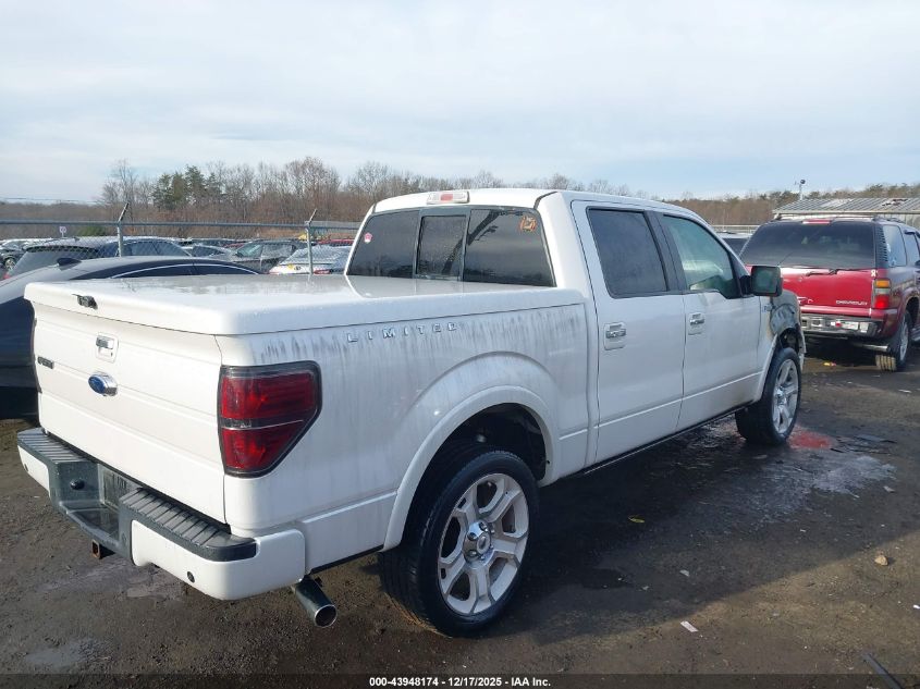 2011 Ford F-150 Lariat Limited VIN: 1FTFW1E69BFB83748 Lot: 43948174