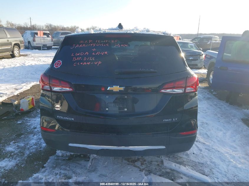 2022 Chevrolet Equinox Awd Lt VIN: 3GNAXUEV1NL262753 Lot: 43948199