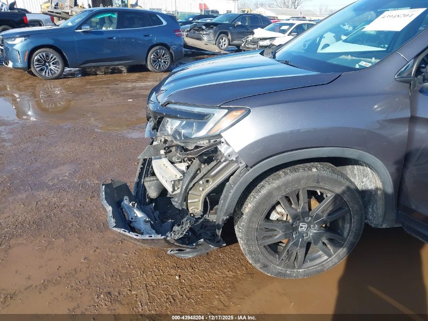 2021 Honda Pilot Awd Special Edition VIN: 5FNYF6H26MB048703 Lot: 43948204