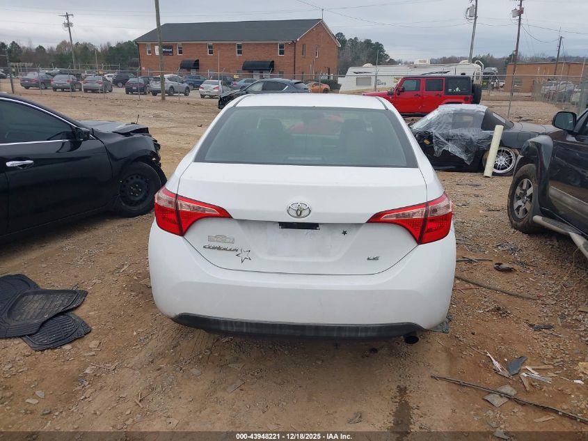 2018 Toyota Corolla Le VIN: 2T1BURHE9JC072730 Lot: 43948221
