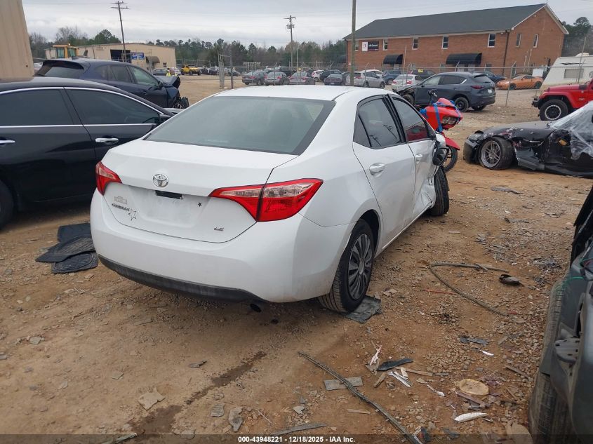 2018 Toyota Corolla Le VIN: 2T1BURHE9JC072730 Lot: 43948221
