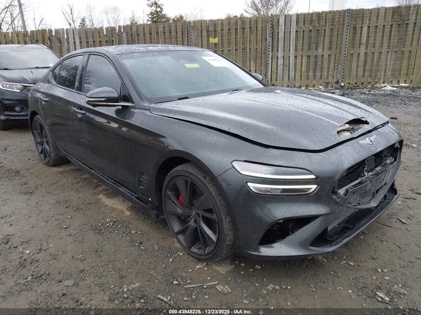 KMTG54TE2NU101749 2022 Genesis G70 3.3T Awd auction photo 1