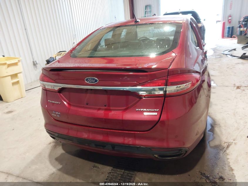 2017 Ford Fusion Titanium VIN: 3FA6P0K9XHR213511 Lot: 43948244