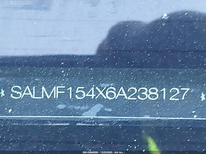 2006 Land Rover Range Rover Hse VIN: SALMF154X6A238127 Lot: 43948260