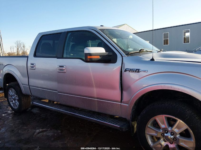 2013 Ford F-150 Lariat VIN: 1FTFW1EF9DKE09622 Lot: 43948264