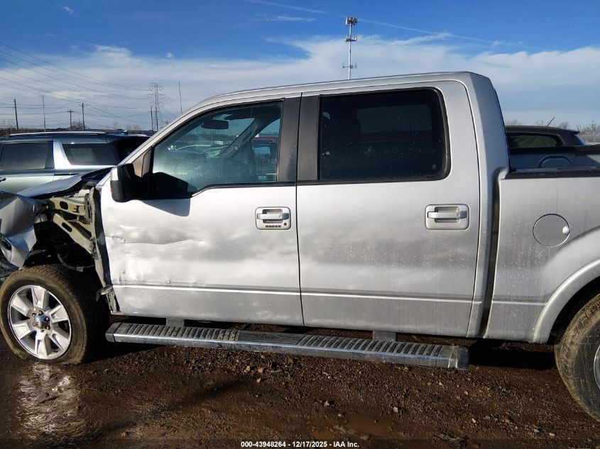 2013 Ford F-150 Lariat VIN: 1FTFW1EF9DKE09622 Lot: 43948264