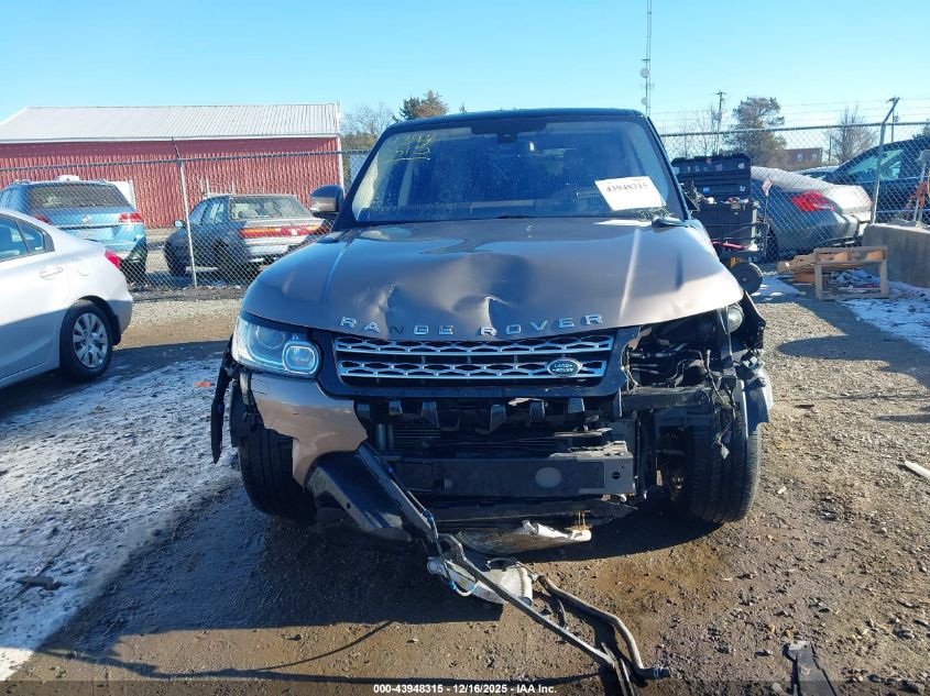 2016 Land Rover Range Rover Sport 3.0L V6 Supercharged Hse VIN: SALWR2PF7GA656571 Lot: 43948315