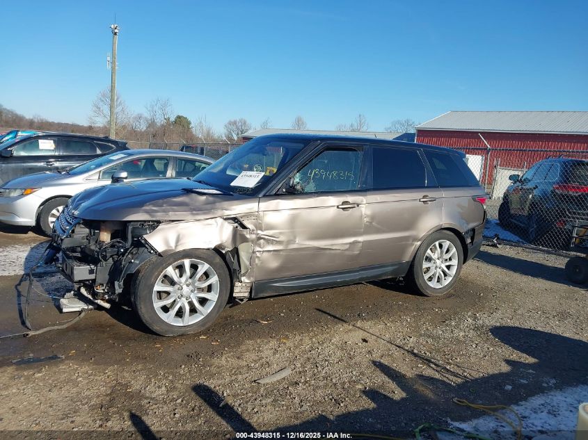 2016 Land Rover Range Rover Sport 3.0L V6 Supercharged Hse VIN: SALWR2PF7GA656571 Lot: 43948315