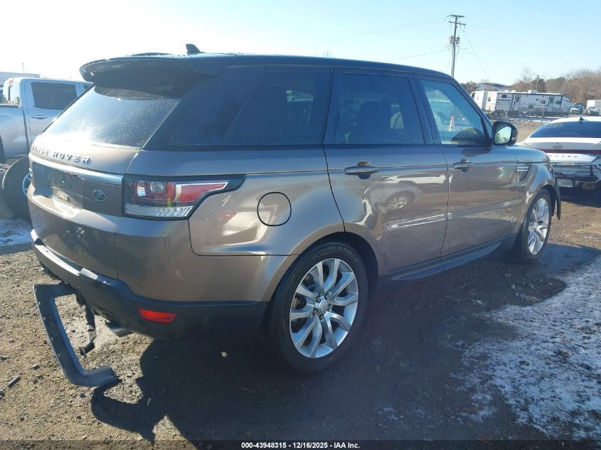 2016 Land Rover Range Rover Sport 3.0L V6 Supercharged Hse VIN: SALWR2PF7GA656571 Lot: 43948315