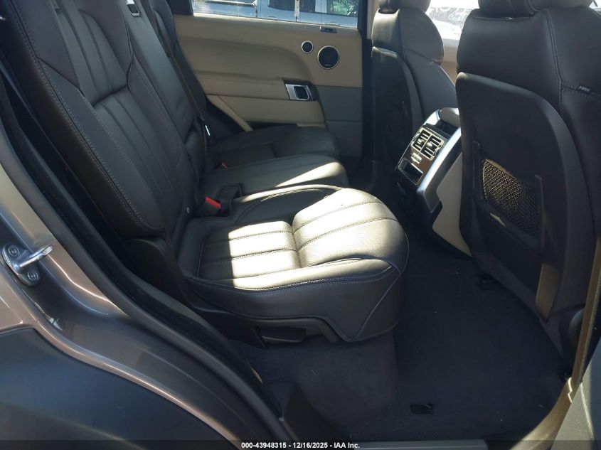 2016 Land Rover Range Rover Sport 3.0L V6 Supercharged Hse VIN: SALWR2PF7GA656571 Lot: 43948315