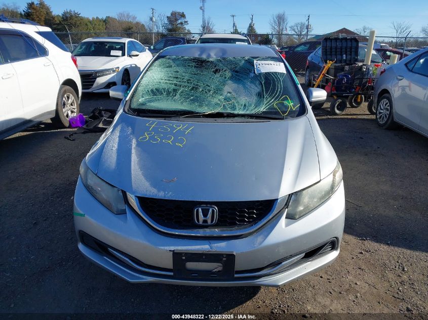 2014 Honda Civic Lx VIN: 2HGFB2E51EH530440 Lot: 43948322