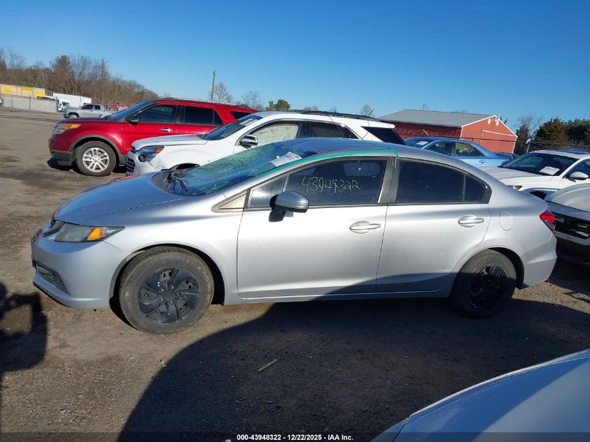 2014 Honda Civic Lx VIN: 2HGFB2E51EH530440 Lot: 43948322