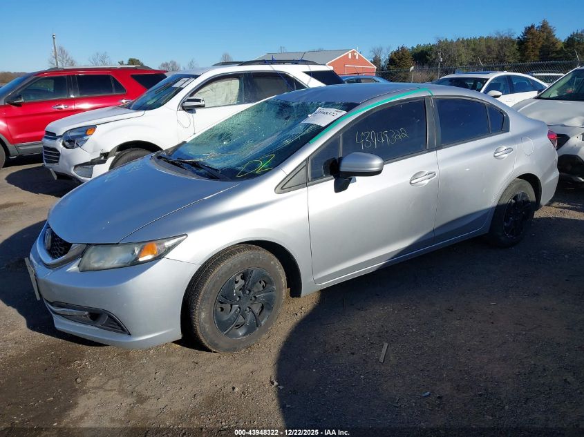 2014 Honda Civic Lx VIN: 2HGFB2E51EH530440 Lot: 43948322