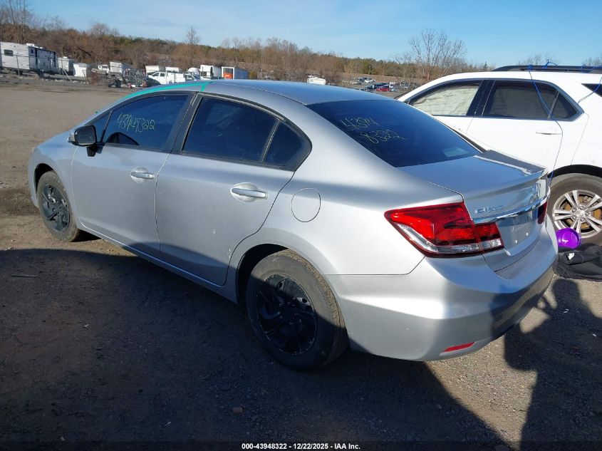 2014 Honda Civic Lx VIN: 2HGFB2E51EH530440 Lot: 43948322