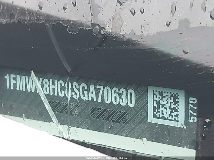 2025 Ford Explorer Platinum VIN: 1FMWK8HC8SGA70630 Lot: 43948370