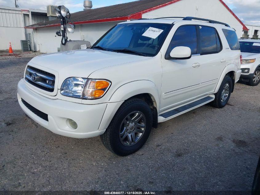 5TDZT38A74S218324 2004 TOYOTA SEQUOIA photo no. 2