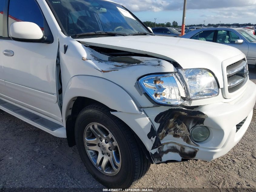 2004 Toyota Sequoia Limited V8 VIN: 5TDZT38A74S218324 Lot: 43948377