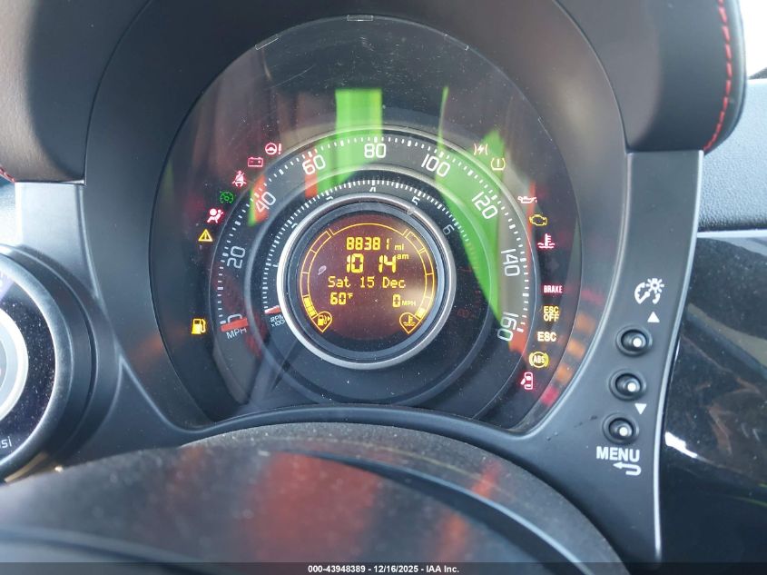 2013 Fiat 500 Abarth VIN: 3C3CFFFH0DT607752 Lot: 43948389