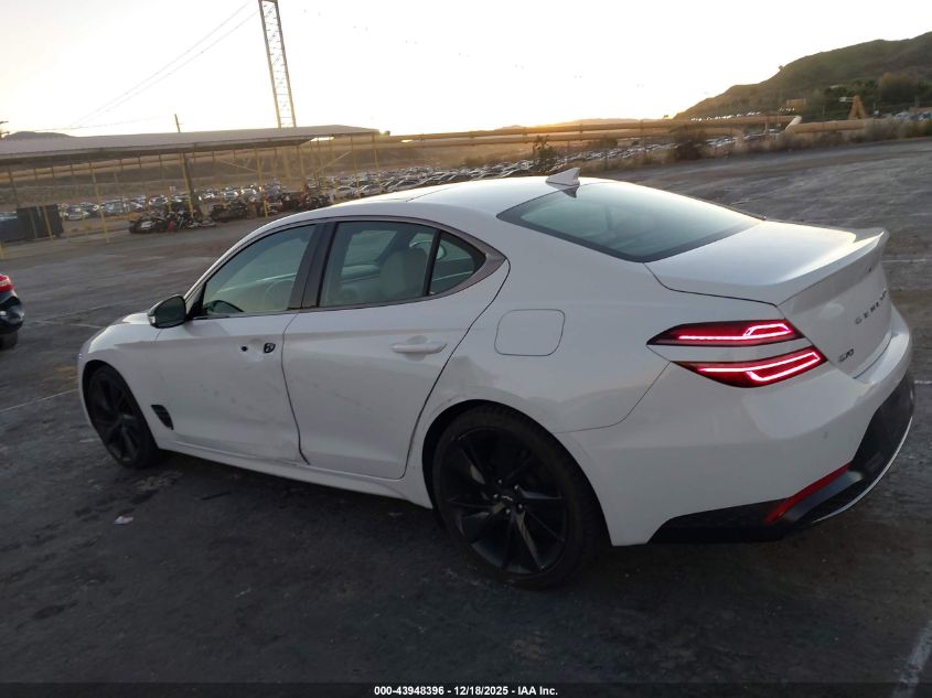 2023 Genesis G70 2.0T Rwd VIN: KMTG34TA1PU135199 Lot: 43948396