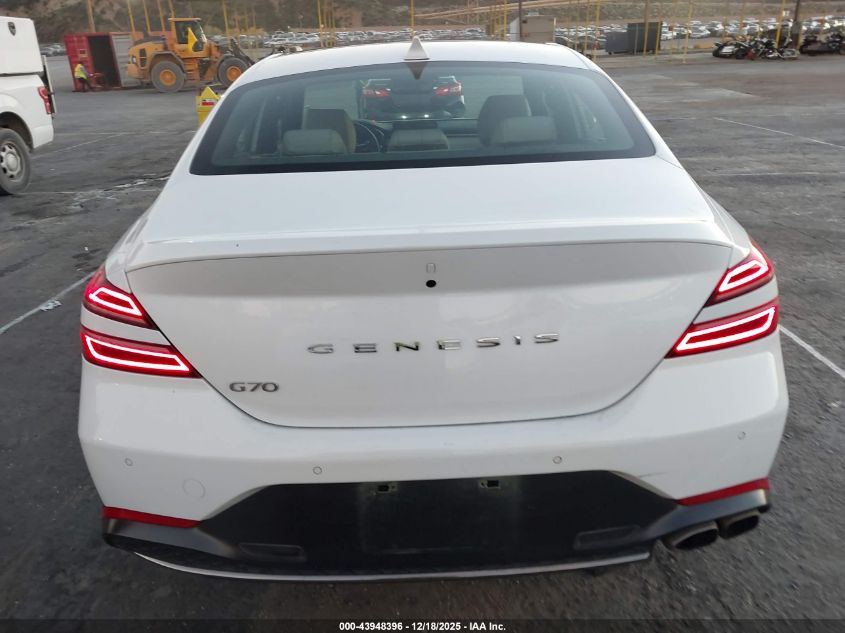 2023 Genesis G70 2.0T Rwd VIN: KMTG34TA1PU135199 Lot: 43948396
