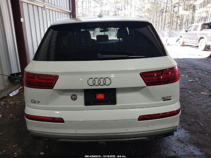 2017 Audi Q7 3.0T Premium VIN: WA1LAAF70HD013057 Lot: 43948419