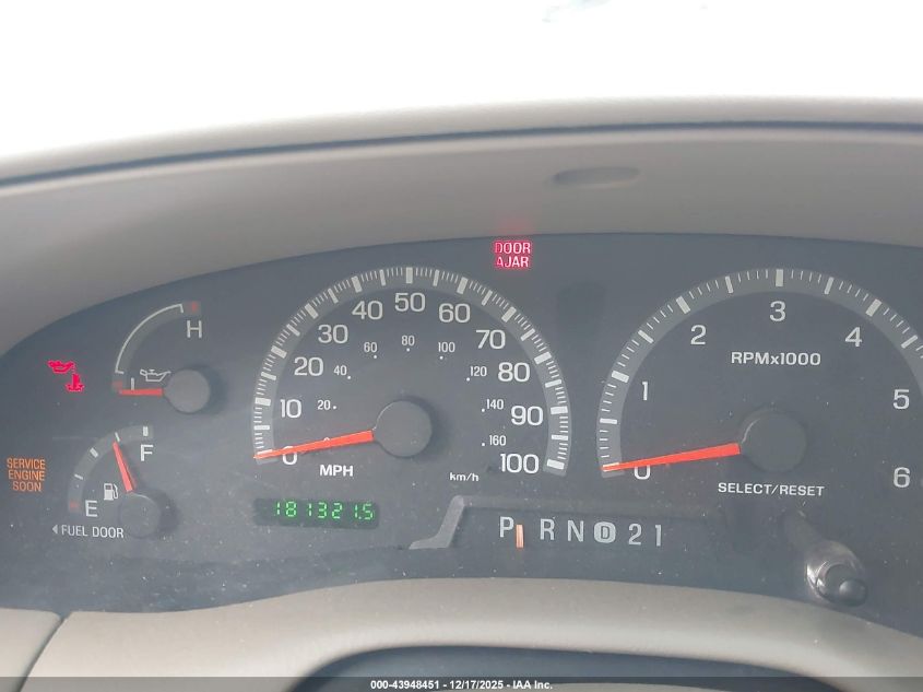 2001 Ford Expedition Eddie Bauer VIN: 1FMRU17L31LB84122 Lot: 43948451