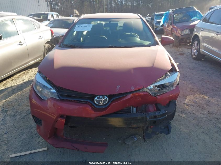 2016 Toyota Corolla Le VIN: 2T1BURHE8GC616806 Lot: 43948455