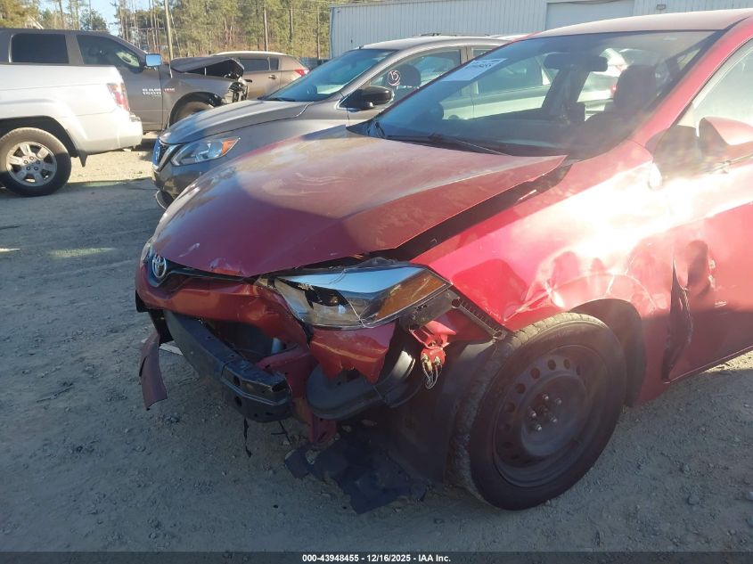 2016 Toyota Corolla Le VIN: 2T1BURHE8GC616806 Lot: 43948455