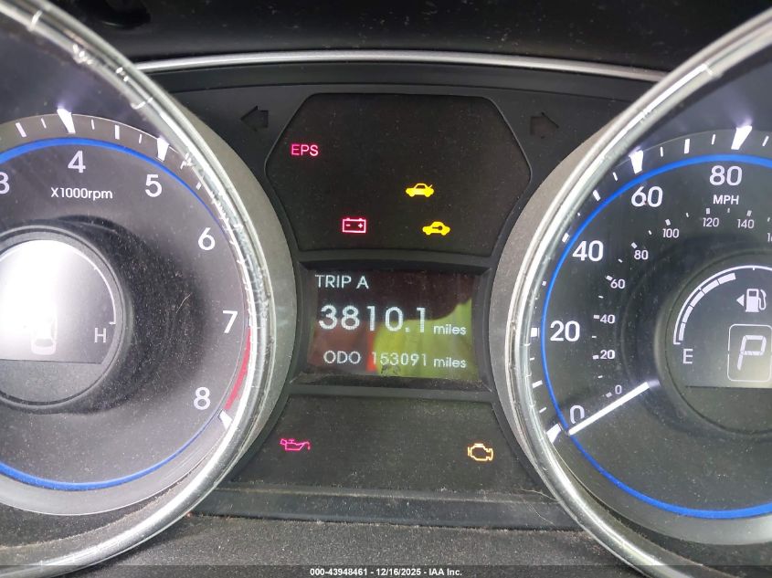 2013 Hyundai Sonata Se VIN: 5NPEC4AC1DH799308 Lot: 43948461