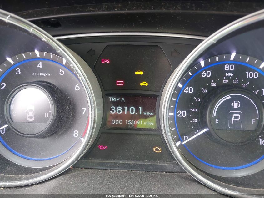 2013 Hyundai Sonata Se VIN: 5NPEC4AC1DH799308 Lot: 43948461