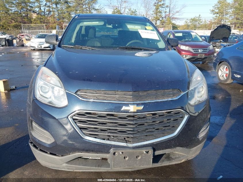 2016 Chevrolet Equinox Ls VIN: 2GNALBEK2G1147282 Lot: 43948484