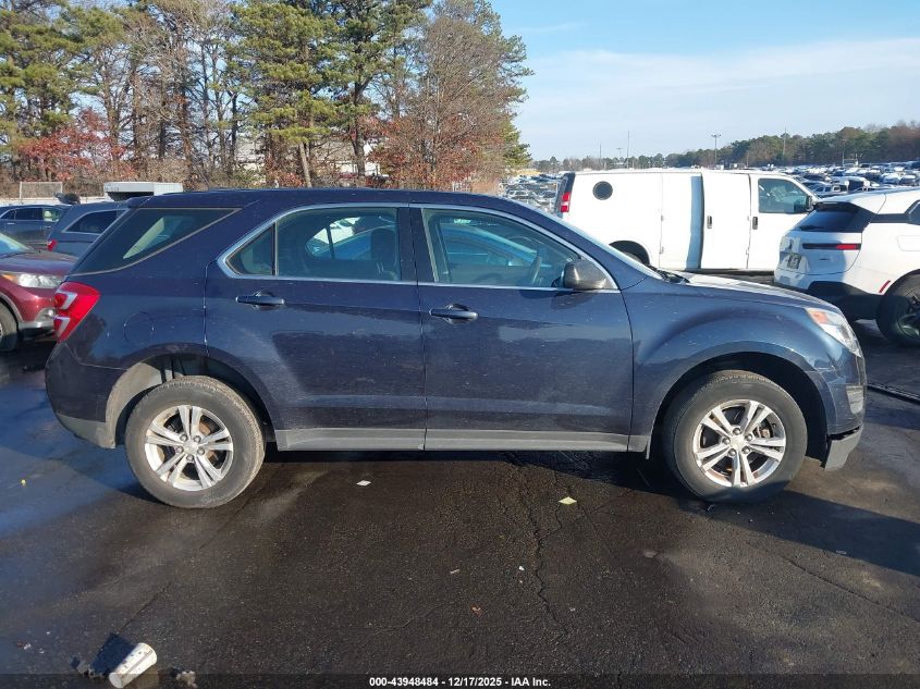 2016 Chevrolet Equinox Ls VIN: 2GNALBEK2G1147282 Lot: 43948484