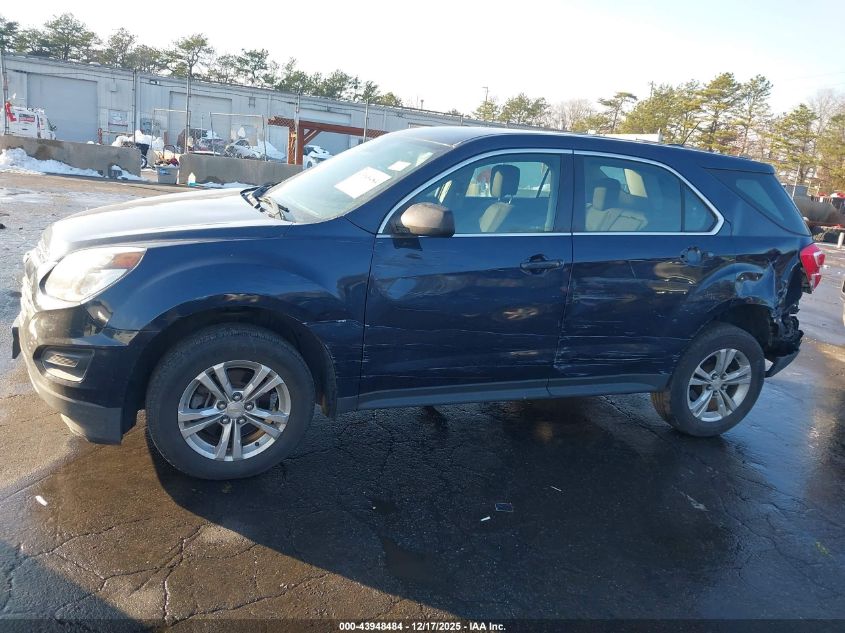 2016 Chevrolet Equinox Ls VIN: 2GNALBEK2G1147282 Lot: 43948484