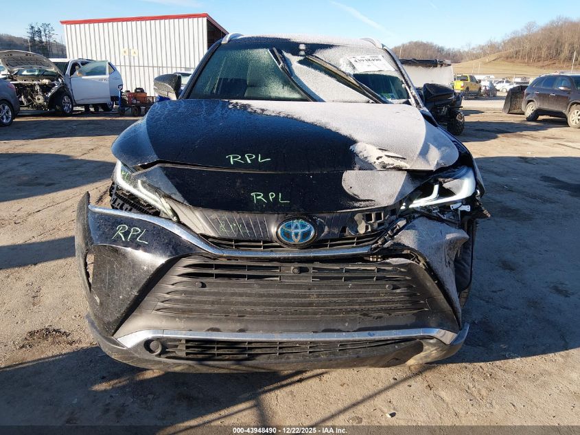 2021 Toyota Venza Limited VIN: JTEAAAAH7MJ002206 Lot: 43948490