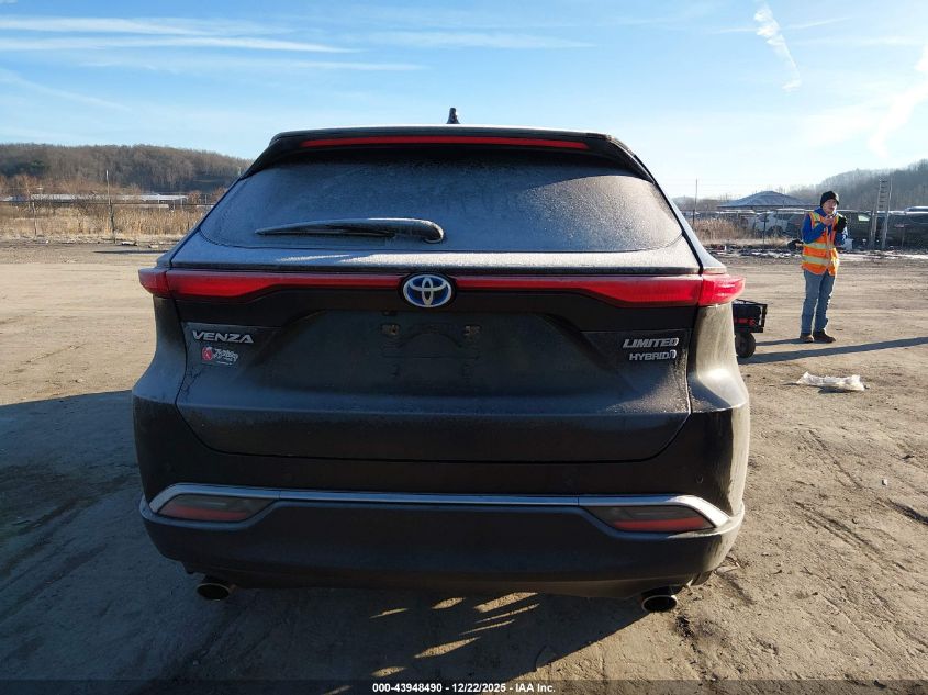 2021 Toyota Venza Limited VIN: JTEAAAAH7MJ002206 Lot: 43948490