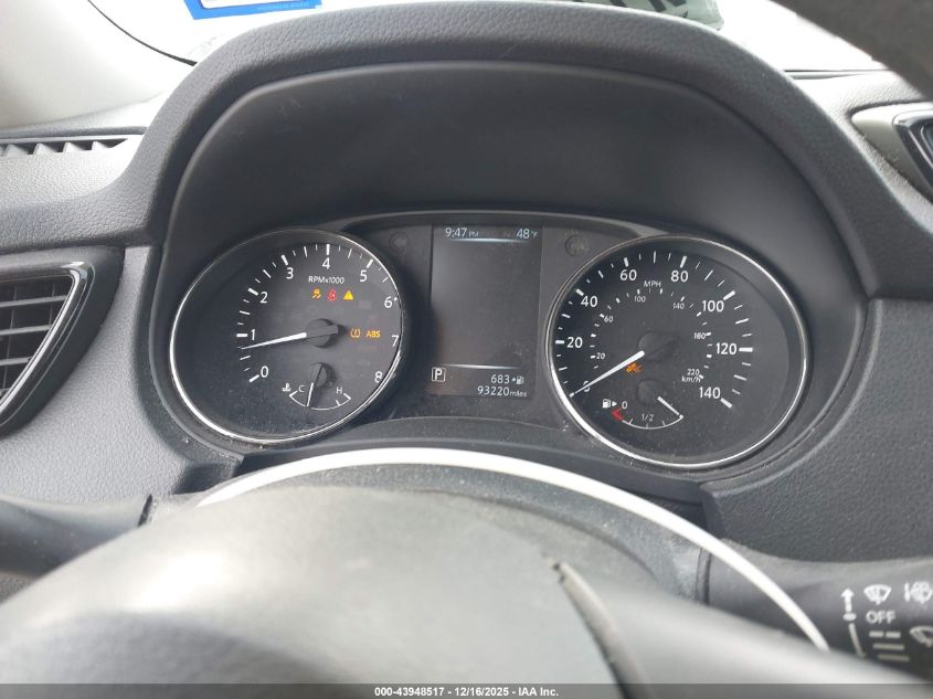 2017 Nissan Rogue S VIN: KNMAT2MT7HP580345 Lot: 43948517