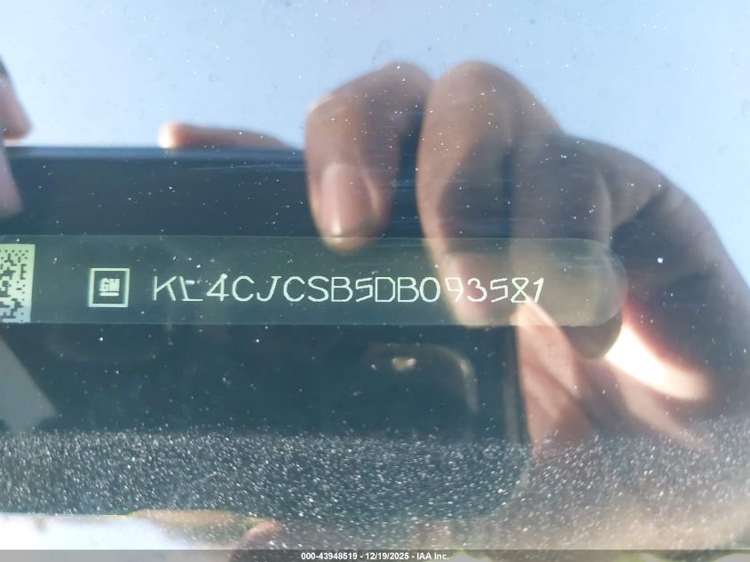 2013 Buick Encore Leather VIN: KL4CJCSB5DB093581 Lot: 43948519