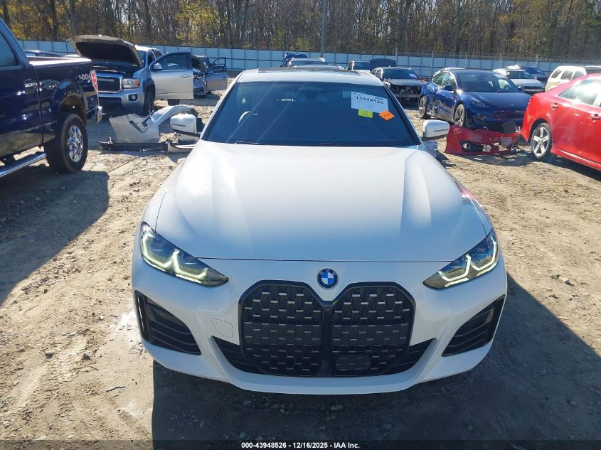 2022 BMW 430I Gran Coupe VIN: WBA63AV05NFM22038 Lot: 43948526