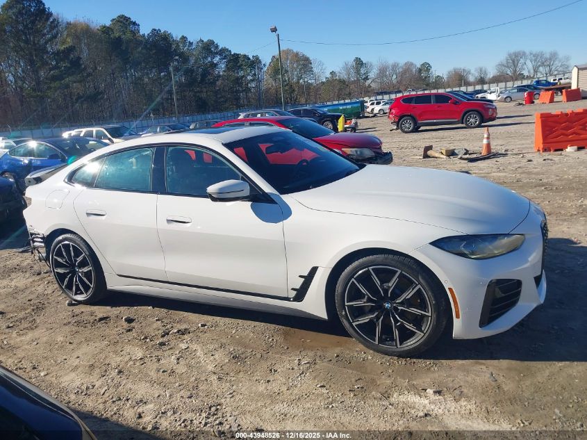 2022 BMW 430I Gran Coupe VIN: WBA63AV05NFM22038 Lot: 43948526