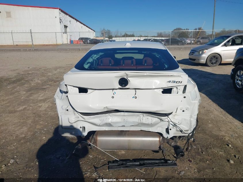 2022 BMW 430I Gran Coupe VIN: WBA63AV05NFM22038 Lot: 43948526