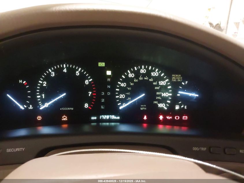 1996 Lexus Ls 400 VIN: JT8BH22F3T0062249 Lot: 43948528