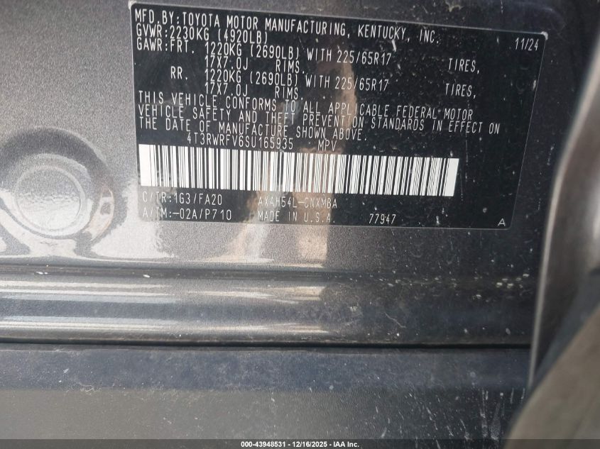 2025 Toyota RAV4 Hybrid - 4T3RWRFV6SU165935