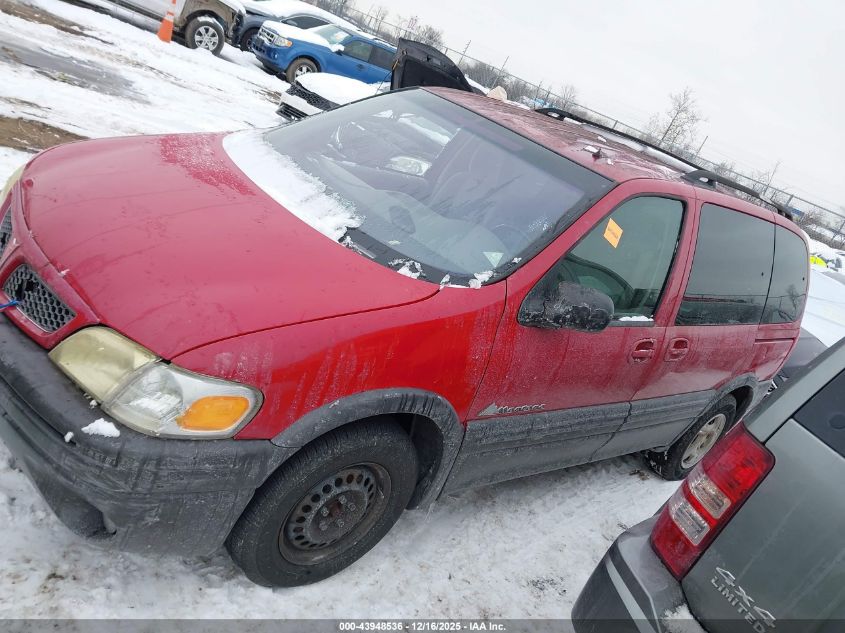 2001 Pontiac Montana N16 W/1Sa Pkg. VIN: 1GMDU03E01D213386 Lot: 43948536