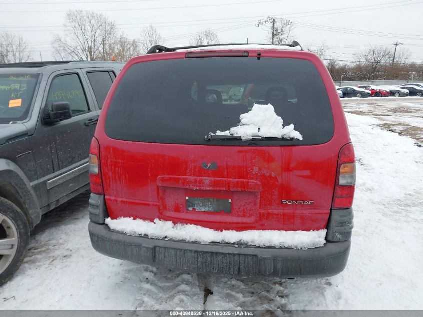 2001 Pontiac Montana N16 W/1Sa Pkg. VIN: 1GMDU03E01D213386 Lot: 43948536