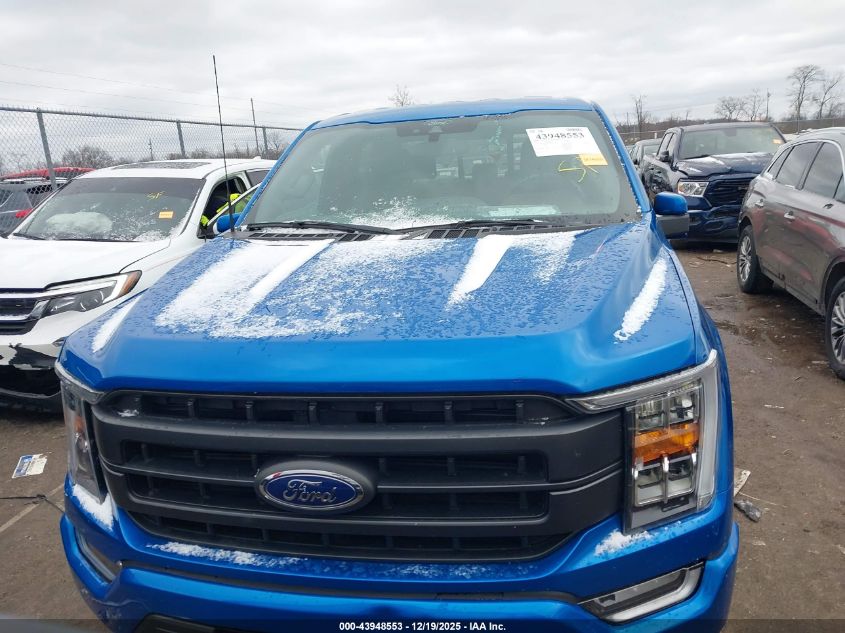 2021 Ford F-150 Lariat VIN: 1FTFW1E56MFD08831 Lot: 43948553