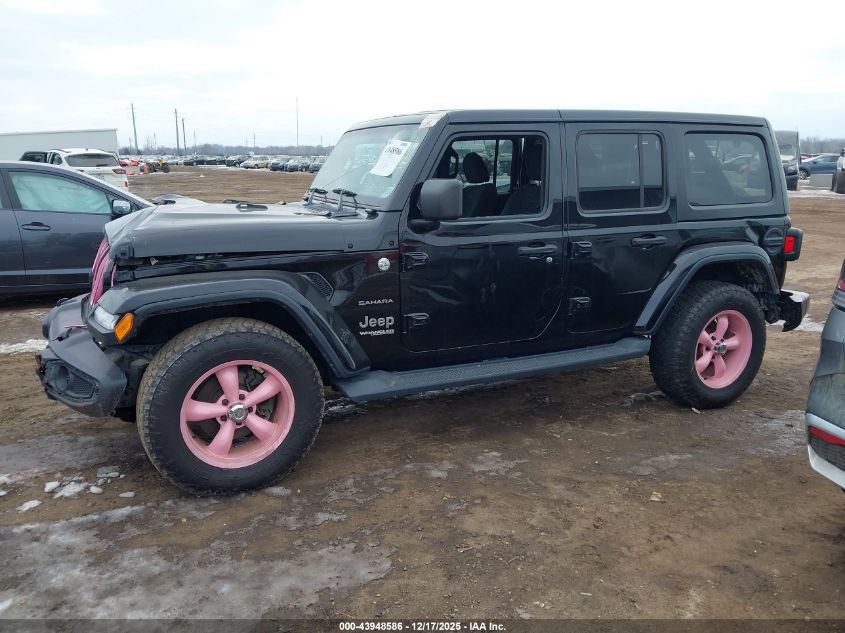 2018 Jeep Wrangler Unlimited Sahara 4X4 VIN: 1C4HJXEG1JW247377 Lot: 43948586