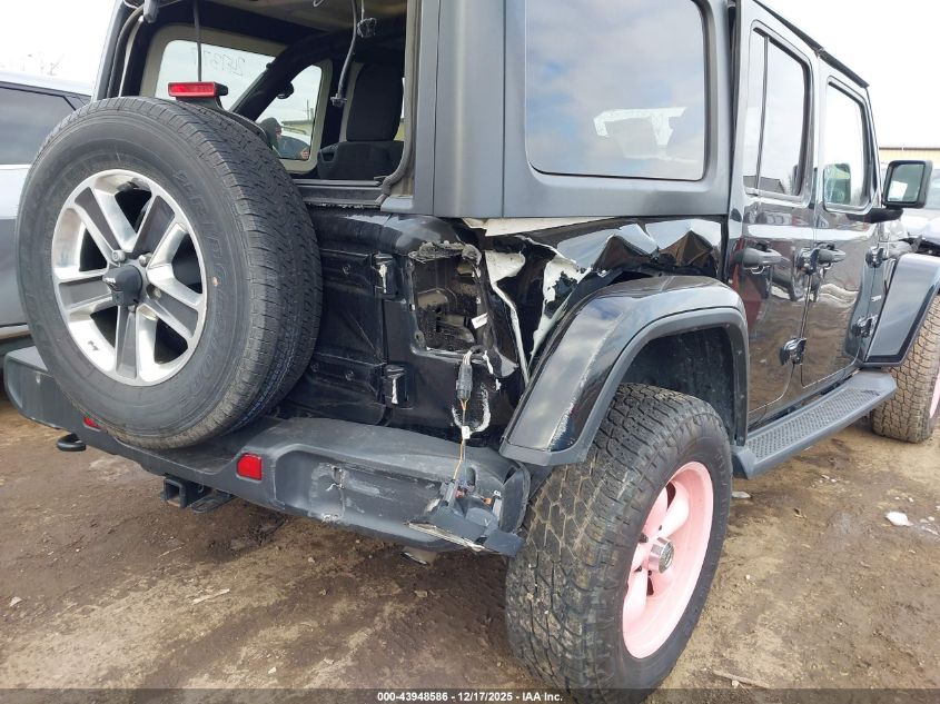 2018 Jeep Wrangler Unlimited Sahara 4X4 VIN: 1C4HJXEG1JW247377 Lot: 43948586