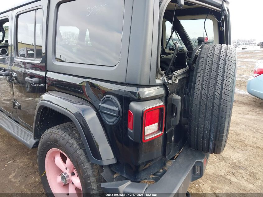 2018 Jeep Wrangler Unlimited Sahara 4X4 VIN: 1C4HJXEG1JW247377 Lot: 43948586