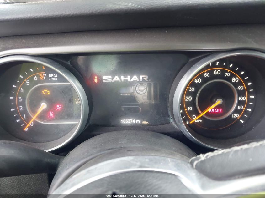 2018 Jeep Wrangler Unlimited Sahara 4X4 VIN: 1C4HJXEG1JW247377 Lot: 43948586